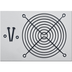 Fan grilles including screws and spacers